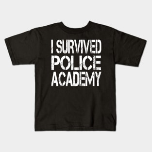 I Survived Police Academy Graduates Kids T-Shirt